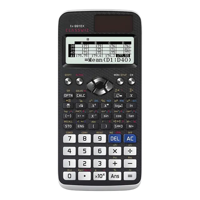 Calculadora Cientifica e Ingeniería Fx-991ex 552 Funciones Color Negro