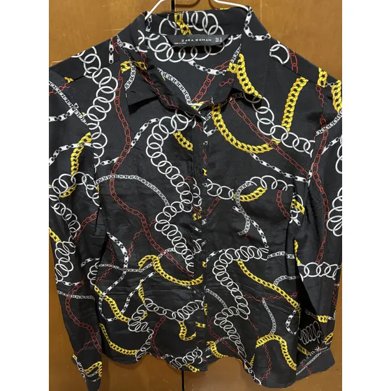 Camisa Manga Larga Marca Zara De Mujer Talla S. Usado