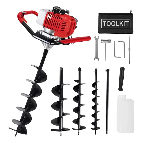 Motoperforadora Ahoyadora Brocas Y Ext Regalo 2.5 Hp/52ccc