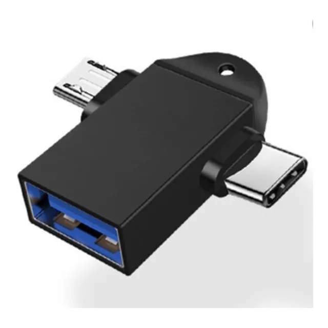 Adaptador 2 En 1 Micro Usb Tipo C 3.1 Entrada Usb A Pendrive