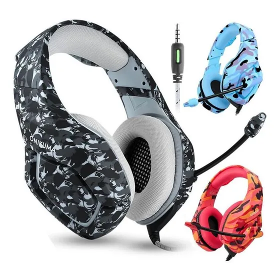 Audífonos Gamer Onikuma Originales Modelo K1b Camuflajeados