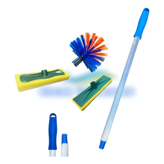 Kit Limpeza Vidros Azulejos Teto Janelas Cabo 2 Metros