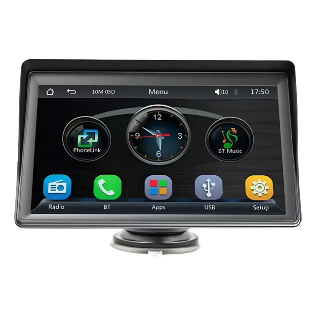 Pantalla 7 Pulgadas Extraíble Para Auto/camioneta/camión 12v