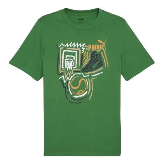 Playera Puma Hombre Graphics Year Of Sports Verde Casual
