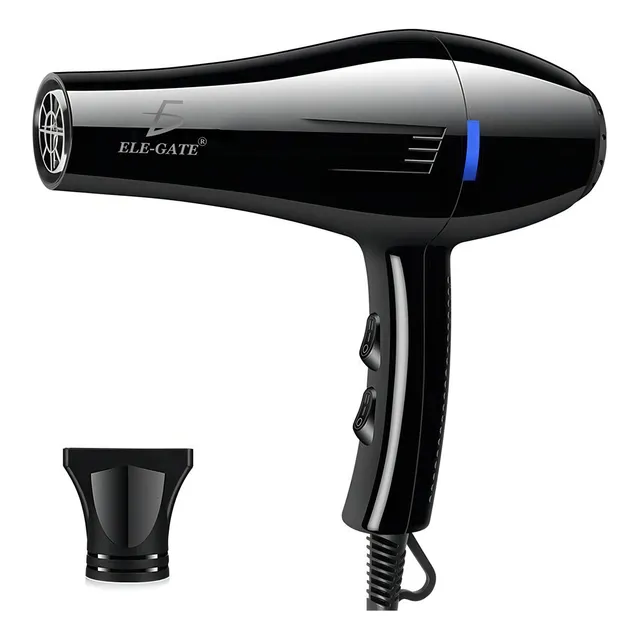 Secadora De Cabello Profesional Portátil 1000w Frio Calor Color Negro