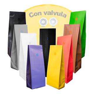 Bolsa P/ 500g D Cafe 10+5.5x30cm Tri C/ Valvula Elegir Color Bolsa P/ 500g D Cafe 10+5.5x30cm Tri C/ Valvula Elegir Color