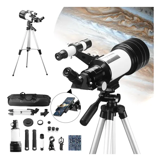 Telescopio Astronómico Profesional 70/400 Mm Refractores Hd