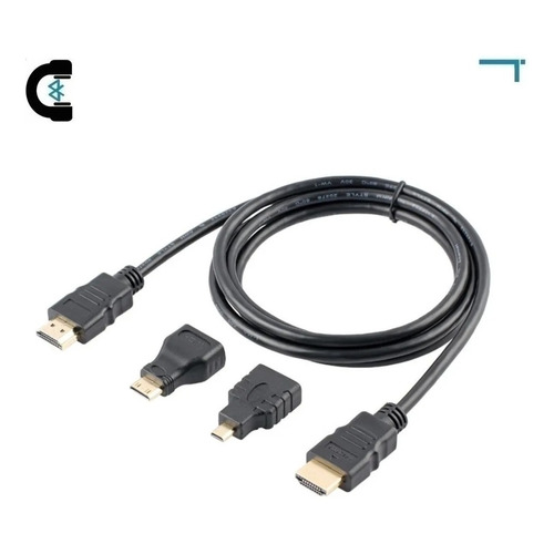 Cable Hdmi 3 En 1 Full Hd 1080p Hd/micro Hd/mini Hd