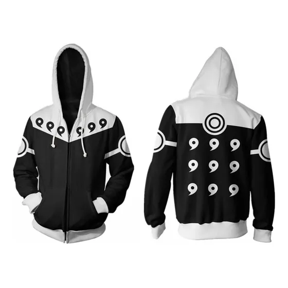 Sueter Hoodie Sabio Seis Caminos Negro Madara Obito Naruto