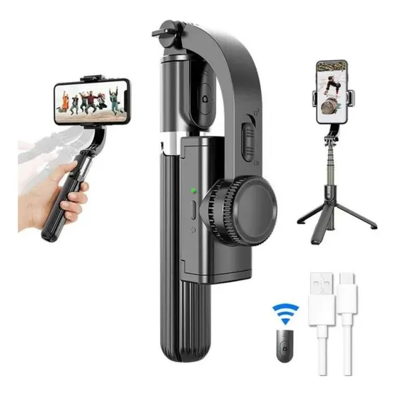 Estabilizador Gimbal L08 Para Teléfono Celular - Negro