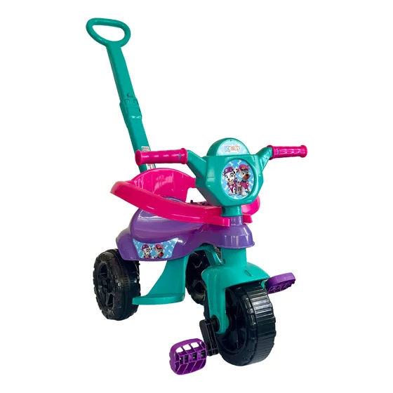 Triciclo Infantil Bebe De Empurrar Com Haste E Pedal Motoca