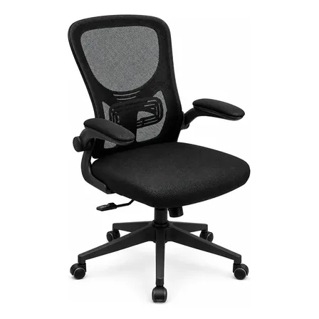 Cadeira Escritório Home Office Ergonômica Preto Bytes Preto Espuma D28