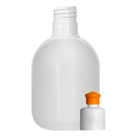 Envase Pet Cosmético 200cc Redondo Blanco Con Tapa Plástica