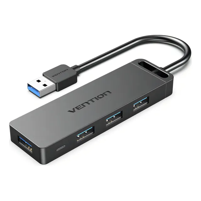 Hub 4 Multipuertos Usb 3.0 Vention 5gbps Laptop Y Pc 4 En 1