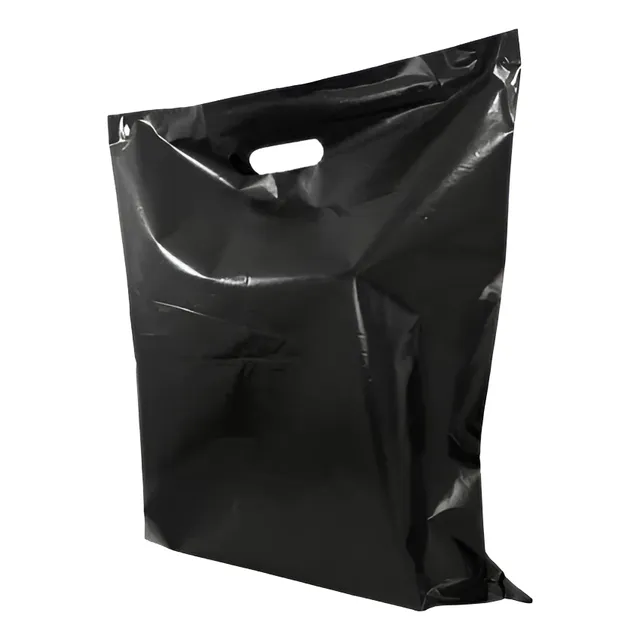 Bolsas Plásticas Para Boutique Color Negra 20x30 Pack 100u