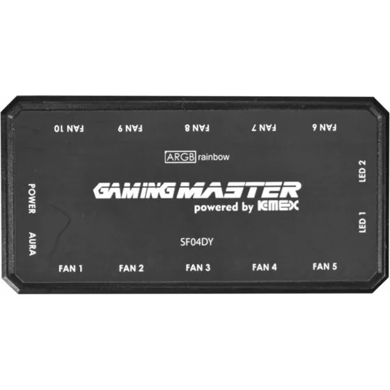Hub Controlador De Fan Cooler Rgb 6 Pinos K-mex + Controle