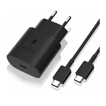 Carregador Samsung Turbo 25w Flip Flip3 Z S22 Plus Cor Preto