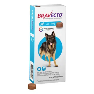 Msd Bravecto Comprimidos Cachorro 20 Kg A 40 Kg Msd Bravecto Comprimidos Cachorro 20 Kg A 40 Kg