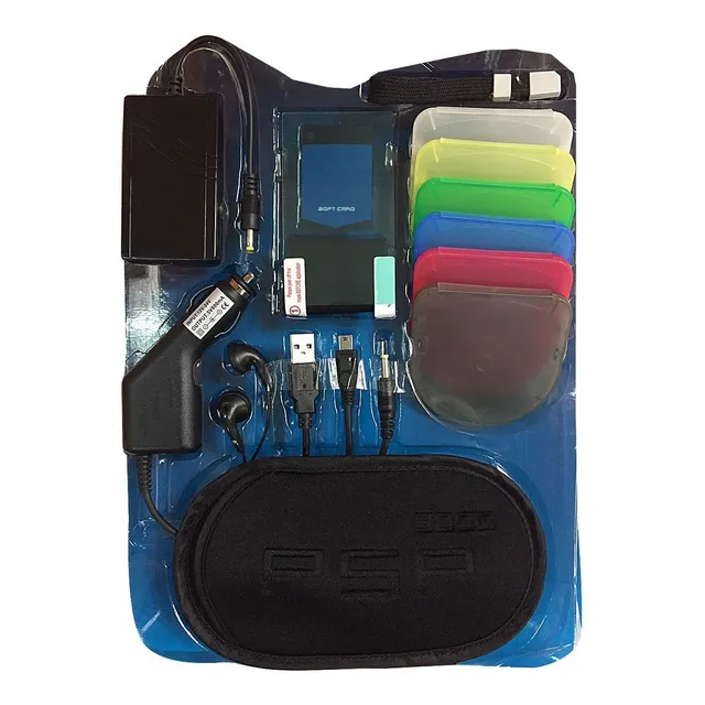 Kit Combo 15 En 1 Psp Slim 2000 3000 Playstation Sony Viaje