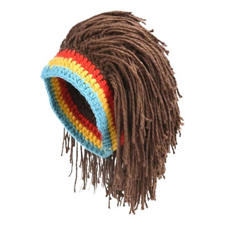 Peluca Rasta Hecha A Mano Bob Marley Afro Hair Cap Peluca Rasta Hecha A Mano Bob Marley Afro Hair Cap