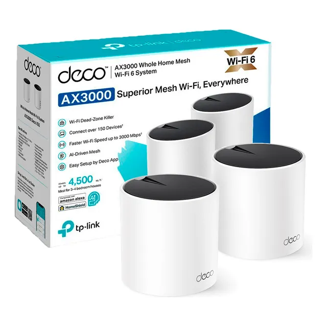 Tp-link Deco X55 2 Pack Mesh Sistema Wifi 6 Ax3000