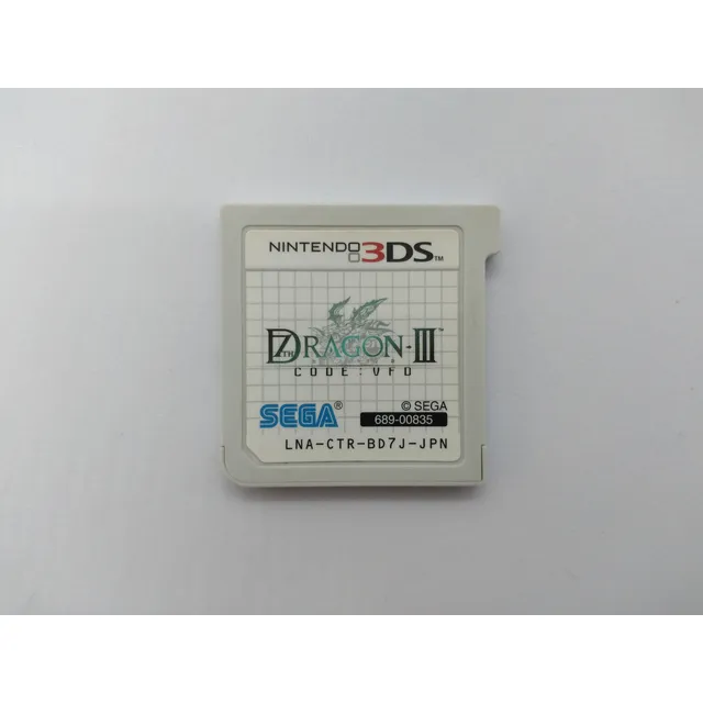 Cartucho 7th Dragon Iii Code Vfd 3ds Japonês