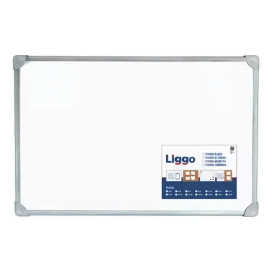 Pizarra Blanca 40 X 60 Cm  Marco Metalico Para Colgar