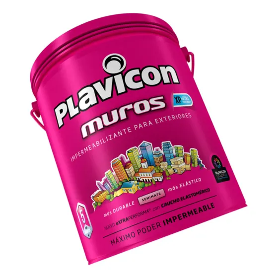 Pintura Impermeabilizante Para Muros Y Frentes Blanco 5 Kilo