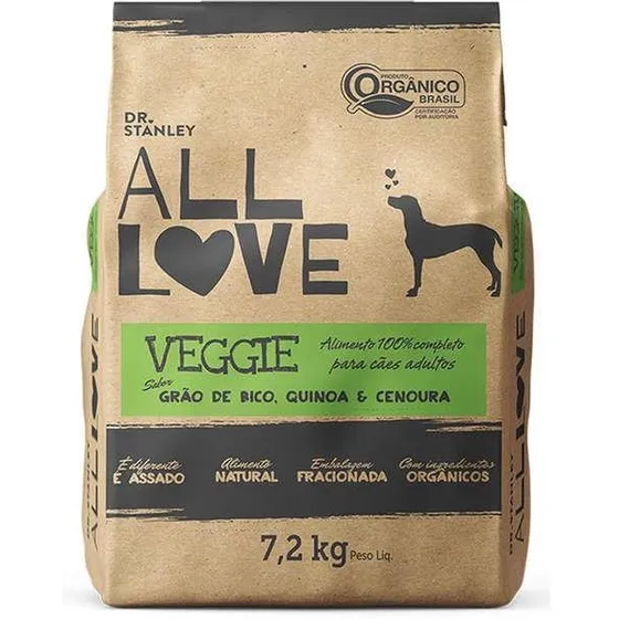 All Love Veggie Sabor Grão De Bico Quinoa & Cenoura 7,2kg