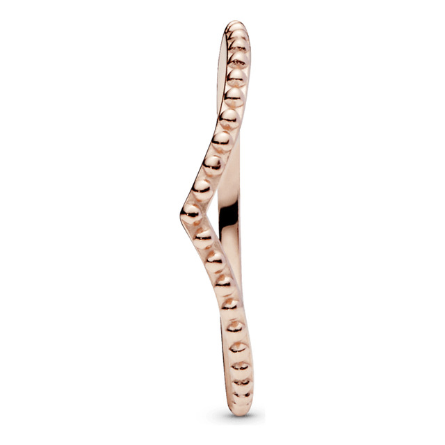 Anel Pandora Chevron Contas Em Ouro Rose Anel Pandora Chevron Contas Em Ouro Rose