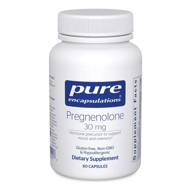 Pregnenolona 30 Mg Pure Encapsulations 60 Cápsulas