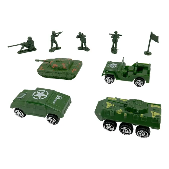 Set Juego Militar Soldados Set Guerra Tanque Armada