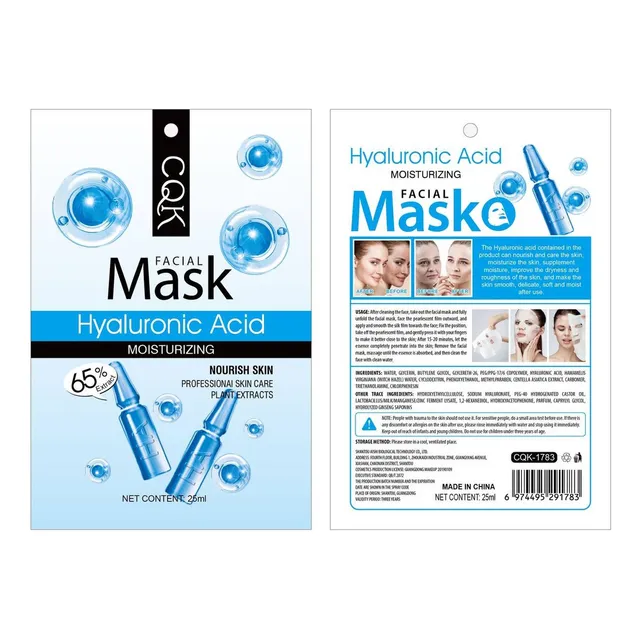 Mascarilla Ácido Hialurónico X 10 Unidades