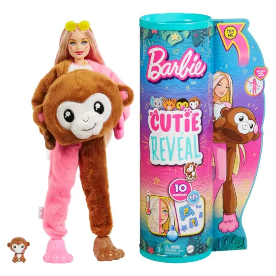 Barbie Cutie Reveal Muñeca Barbie Con Disfraz De Peluche