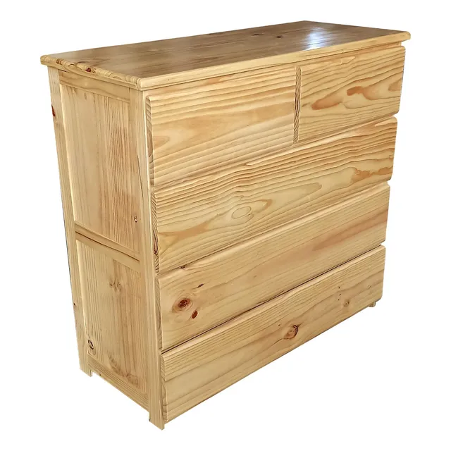 Comoda Alta, De Madera Pino, Modelo A-120