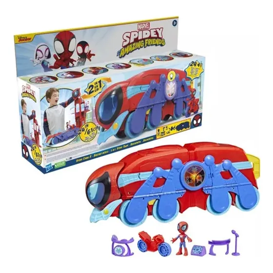 Spidey And His Amazing Friends Spider Craw-r Hq Juego 2 En 1