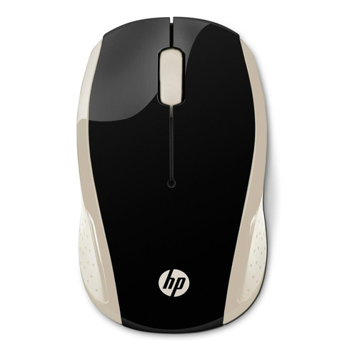Mouse inalámbrico HP  200 dorado