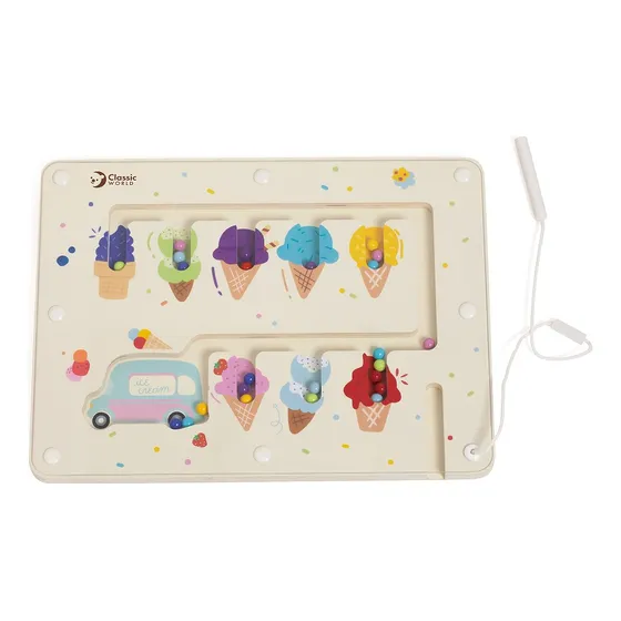 Laberinto Juego Magnético Colores Classic World + Packaging Color Multicolor