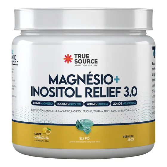 Magnesio Bisglicinato Inositol 3.0 True Source + Triptofano