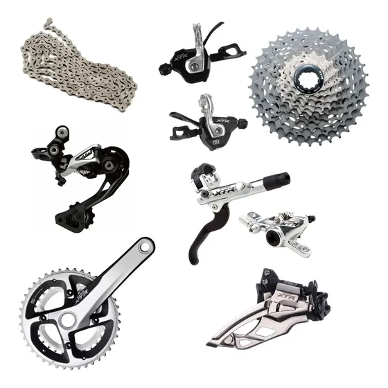 Grupo De Transmision Shimano Xtr 2x10 + Frenos Xtr.
