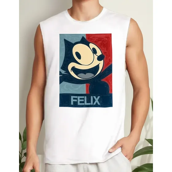 Playera Tank De Felix El Gato Post