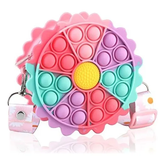 Cartera Infantil Pop It Color Blanco