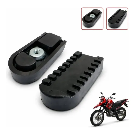 Borracha Estribo Pedaleira Xtz 125 Lander 250 Crosser 150