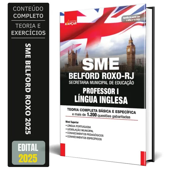 Apostila Sme Belford Roxo Rj - Professor I - Língua Inglesa