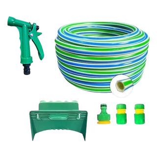 Kit De Riego Completo Manguera 5m Con Pistola + Acces Balcon Kit De Riego Completo Manguera 5m Con Pistola + Acces Balcon