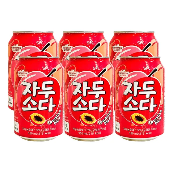 Sfc Bebida Coreana Sabor Ciruela 350ml 6 Pack