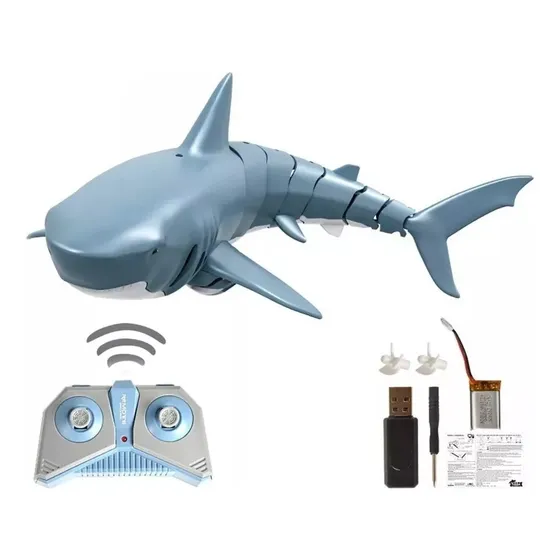 Tiburón Robot A Control Remoto De Juguete Para Niño, Piscina