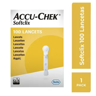 Lancetas Accu-chek Softclix - Caja Con 100 Unidades