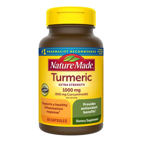 Suplemento De Curcumina De Cúrcuma Nature Made, 1000 Mg, 60