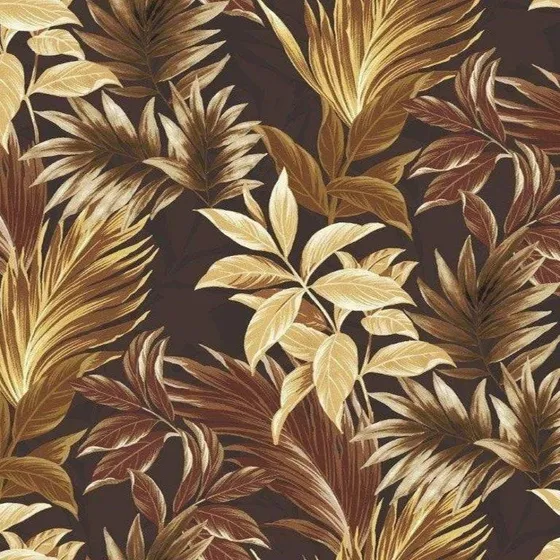2m Tecido Acquablock Floral Impermeável (2,00m X 1,40m) Desenho Do Tecido Riviera Marrom